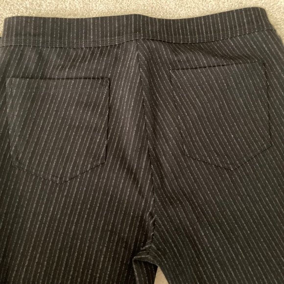 Max Studio Pull-On Pin Stripe Pants + Coldwater Creek Tee - Picture 4 of 8